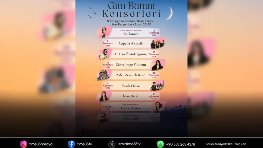 İzmir'de Müzik Dolu Yaz Akşamları: Gün Batımı Konserleri Başlıyor