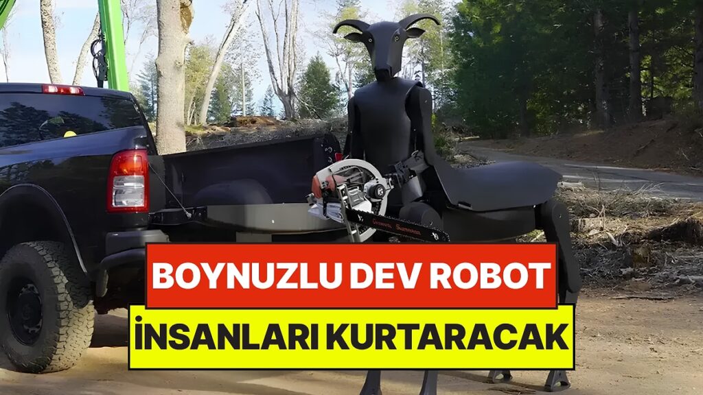 İki Metrelik Boynuzlu Robotu Sahaya İndirdiler: Orman Yangınlarına Müdahale Edecek